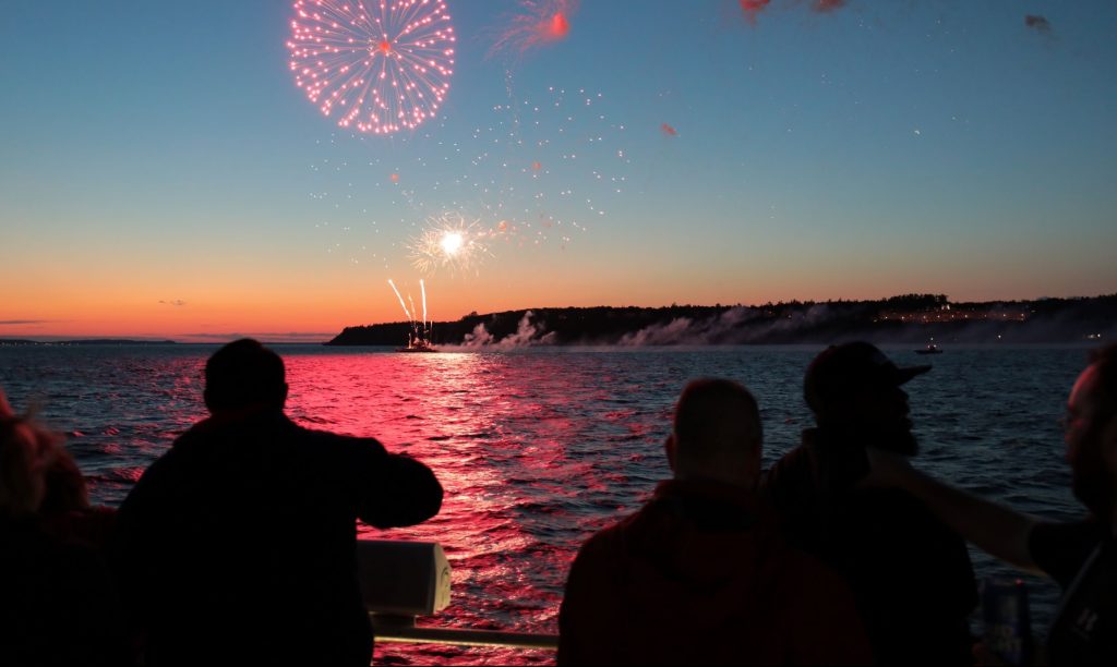 Mackinac Island fireworks on the Fourth of July are one of many unique experiences that make visiting the island so special.