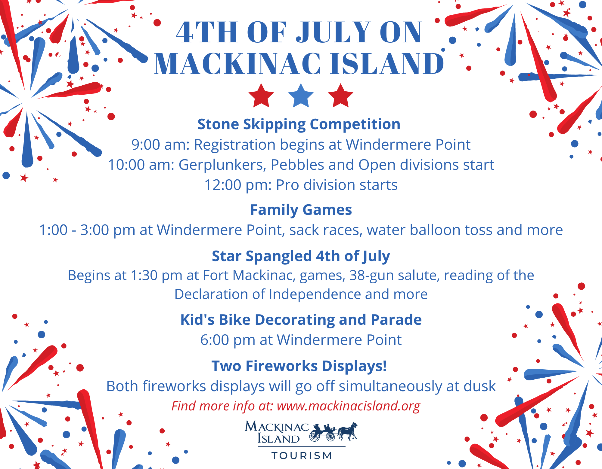 4th of July on Mackinac Island Mackinac Island Tourism Bureau