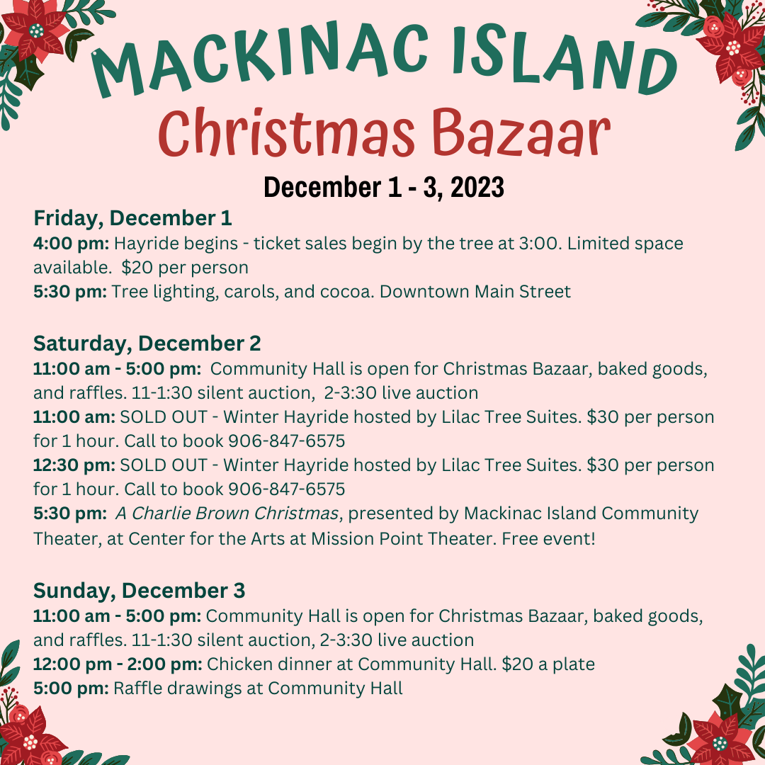 Mackinac Island Christmas Bazaar Mackinac Island Tourism Bureau