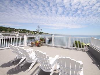 Luxury condominiums on Mackinac Island include the Downtown Harbor Suites and Penthouse right by the ferry docks.