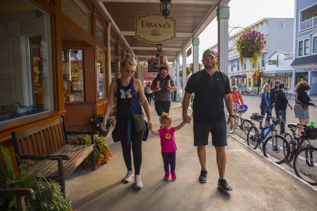 You won’t find department stores or outlet malls on Mackinac Island, only one-of-a-kind shops and galleries.