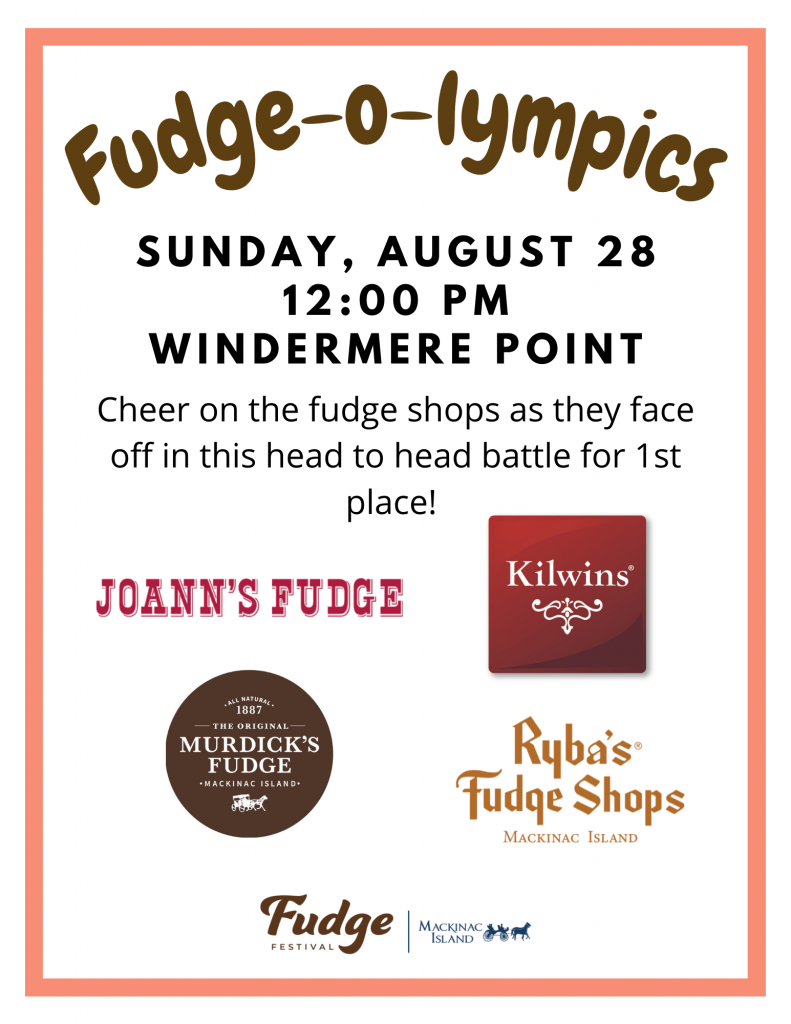 Fudge olympics Mackinac Island Tourism Bureau