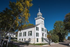 The Mission Church on Mackinac Island is the oldest-surviving church in Michigan, and today is a popular wedding venue.