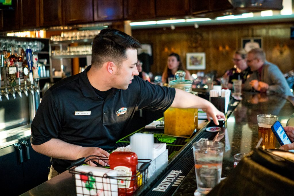 Bartender Serving Customers – Mackinac Island Tourism Bureau